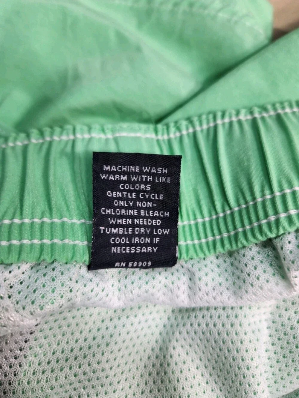 Roundtree & Yorke Mens  Size XL Lime Green  Trunks Lined Swim Shorts NWT 30